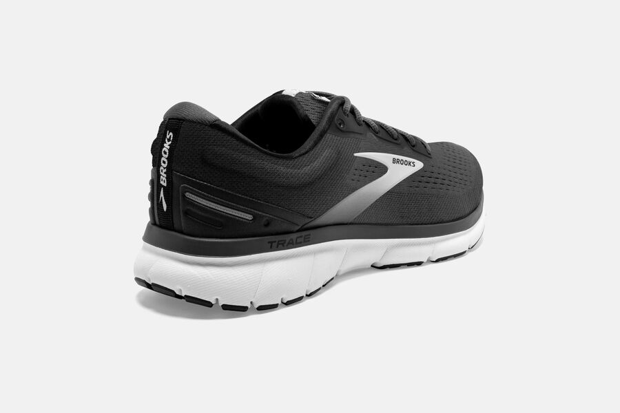 Brooks Trace Road Running Shoes - Mens - Black/Grey - OR8576142